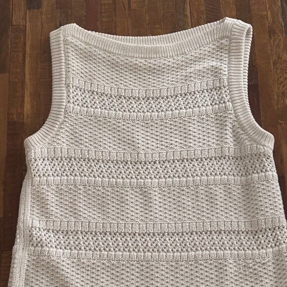 Kate Spade New York White Crochet Knit Fringe Dress | 100% Cotton | Size Small - Picture 3 of 7